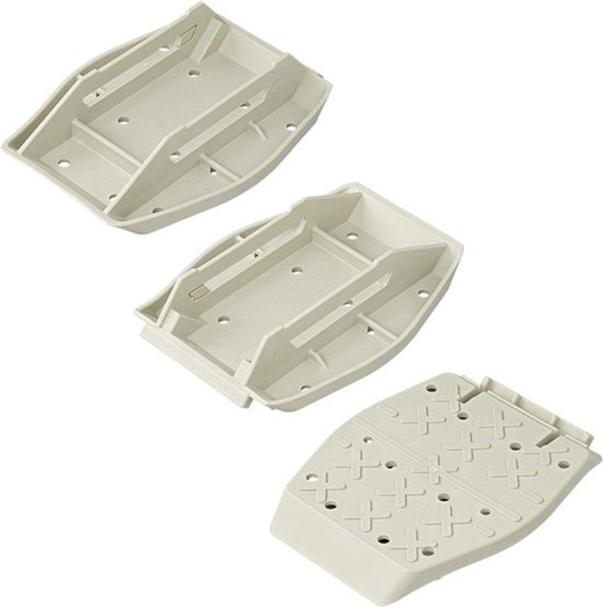 Proplus Stabilisierungsfüße mit Feder – 27,5 x 20,5 cm – 4 Stück