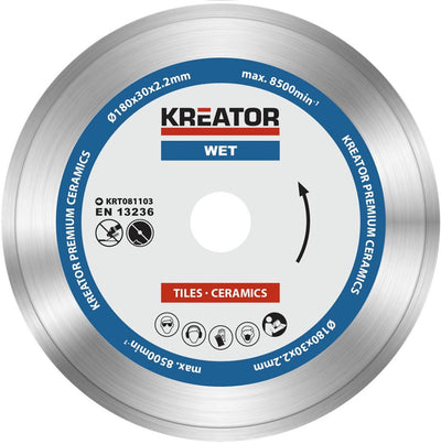Kreator krt081103 Diamantscheiben-Set – ø180 mm – universell