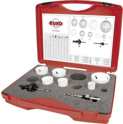 Ruko 126302 Lochsägen-Set 8-teilig 22 mm, 29 mm, 35 mm, 44 mm, 51 mm, 68 mm Kobalt 1 Set(s)