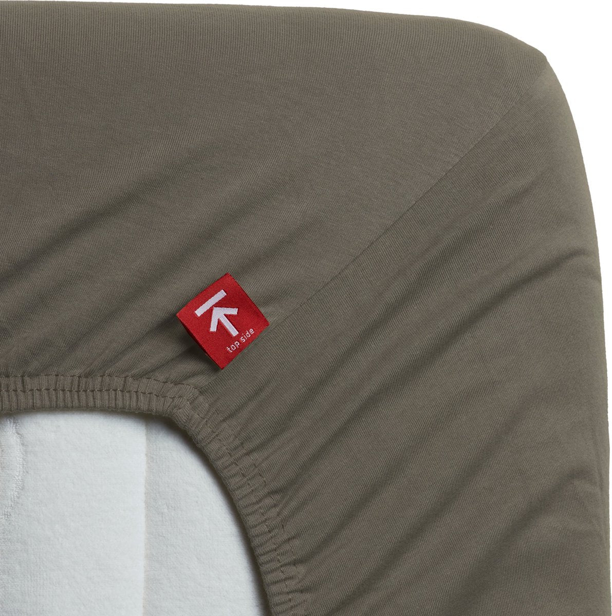 Beddinghouse – Jersey-Stretch – Spannbettlaken – 160 x 220 cm – warmes Grau – Premium-Qualität