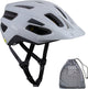 BBB Cycling Dune Mips 2.0 Fahrradhelm Erwachsene – MTB-Helm Rennradhelm mit Helmtasche – Fahrradhelm – Fahrradhelm Damen – Fahrradhelm Herren – Mattgrau Weiß – Größe L – BHE-22T