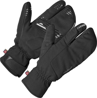 Gripgrab – Nordic 2 winddichte Strict Winter Lobster Fahrradhandschuhe – Schwarz – Unisex – Größe S