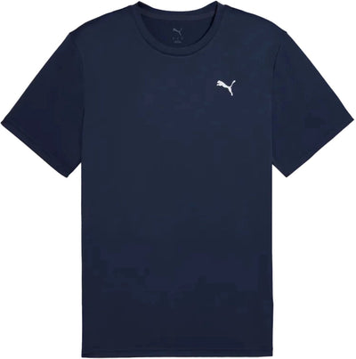 Puma Tad Essential solides Katzen-T-Shirt in der Farbe Marine.
