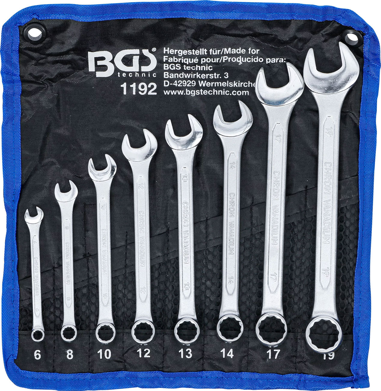 BGS Technic Ringmaulschlüssel-Satz SW 6 - 19 mm 8-tlg.