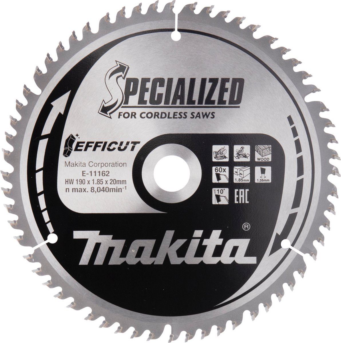Makita Zubehör Kappsägeblatt Holz – e-11190