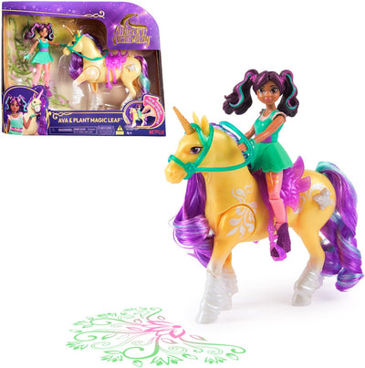 Pop Ava und Einhornblatt der Unicorn Academy mit Licht (11,5 cm und 12,5 cm)