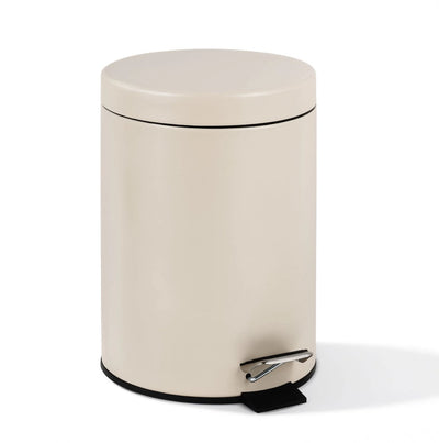 Stille. Living Hush Living Abfallbehälter 5l – Abfallbehälter für Bad, WC und Büro – mit Deckel – Soft-Close – Naturbeige