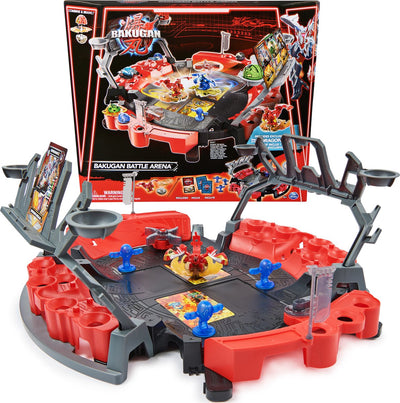 Bakugan – Kampfarena mit einzigartigem Spezialangriffsdrachen – drehende Actionfigur mit Spielset