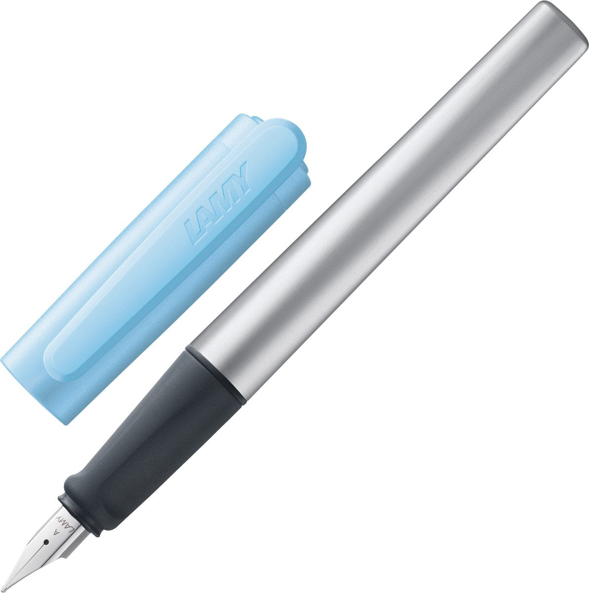 Lamy Nexx Azure Füllfederhalter | Aluminium dreieckig | rutschfester Griff | Stahlfeder a | inklusive T 10 blau