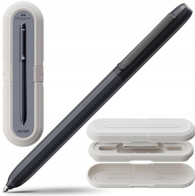 Faber-Castell Avori Kugelschreiber blau xb – stilvolles Geschenk mit recyceltem Material