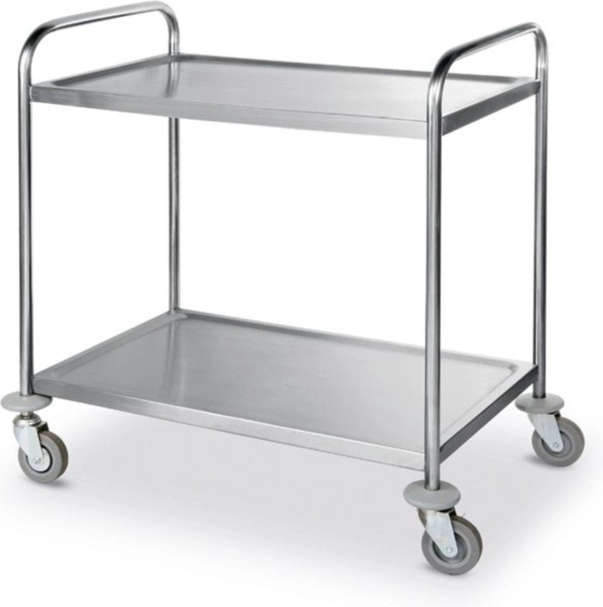 Servierwagen Hendi – Edelstahl – schalldämmend – 2 Ablagen – 905 x 585 x 945 mm