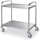 Servierwagen Hendi – Edelstahl – schalldämmend – 2 Ablagen – 905 x 585 x 945 mm