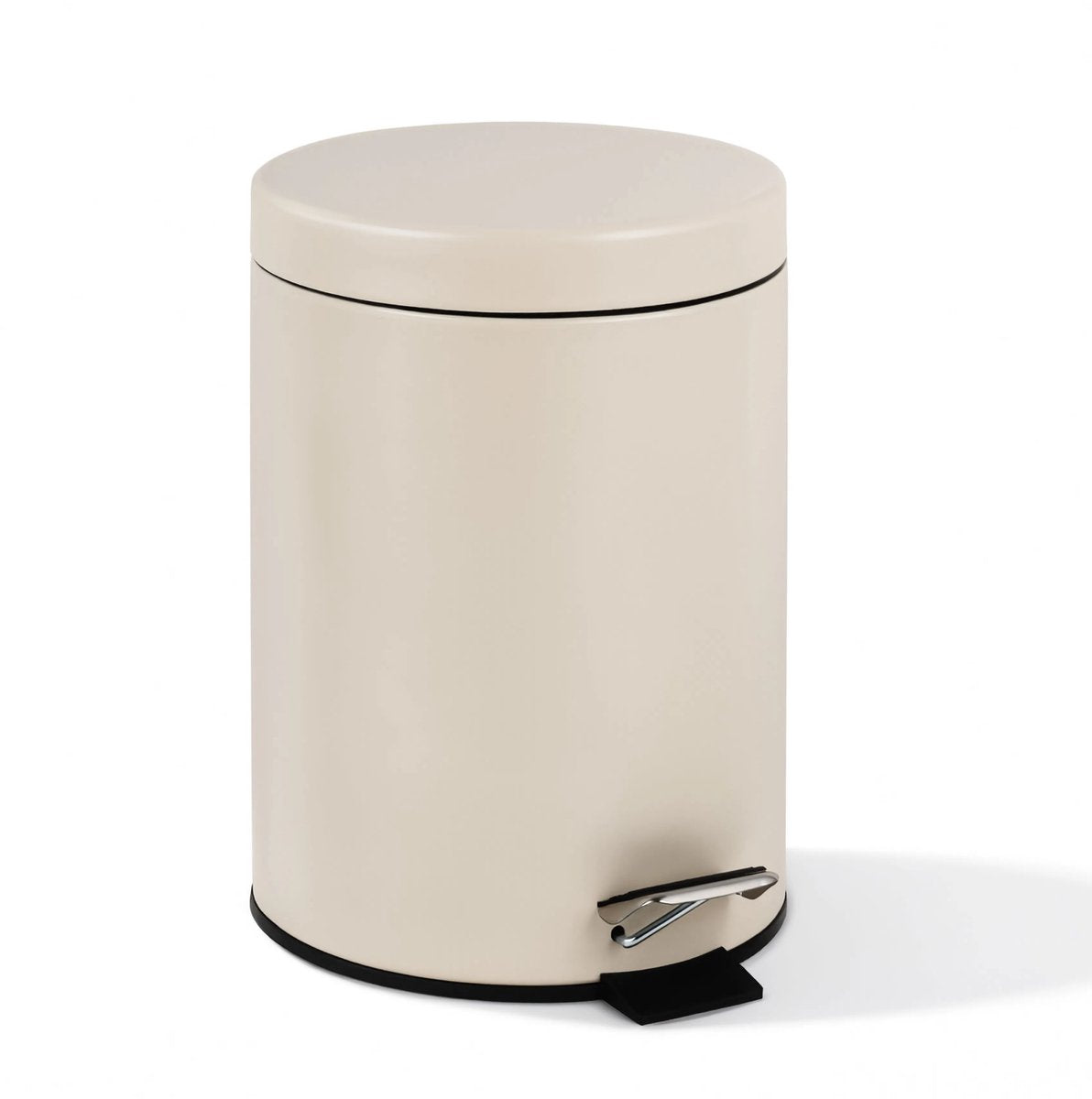Stille. Living Hush Living Abfallbehälter 5l – Abfallbehälter für Bad, WC und Büro – mit Deckel – Soft-Close – Naturbeige