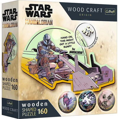 Trefl – Puzzles – 160 Holzpuzzles – The Mandalorian – Reunion Lucasfilm Star Wars The Mandalorian FSC Mix 70 %.