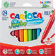 Carioca Filzstift Jumbo Maxi sortiert 24 Stück | Set mit 24 Stück