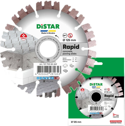 Bosch Rapid-Serie – Diamantsägeblatt – 125 mm – geeignet für Beton und Granit