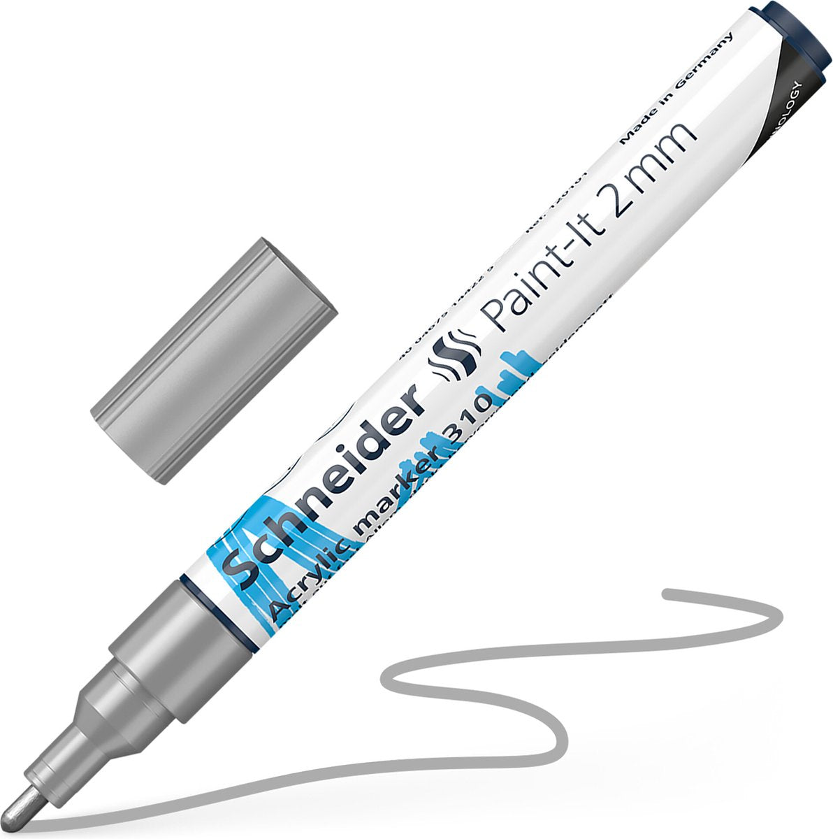 Schneider writing instruments schneider acrylic marker - paint-it 310 - line width 2mm - silver - s-120154