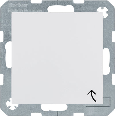 Berker S1 Einbau-Wandsteckdose (WC) 1-fach mit Klappdeckel polarweiß