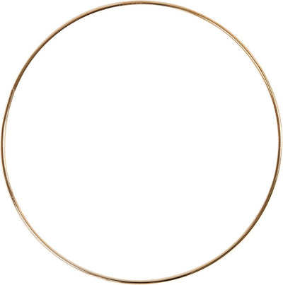 Metalldrahtring Gold, 30 cm