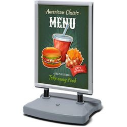 Straßenschild Showdown wtr50x70 Aluminium silber