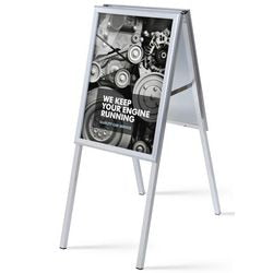Gehwegschild Showdown zpa2g32me Aluminium Silber