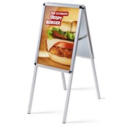 Gehwegschild Showdown zpa2r32me Aluminium Silber