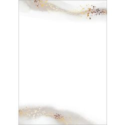 Briefpapier Sigel DP625 Aquarell Gold Beige Weiß