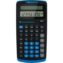 Taschenrechner Texas Instruments Ti-30 Eco RS schwarz, Batterie, Solar