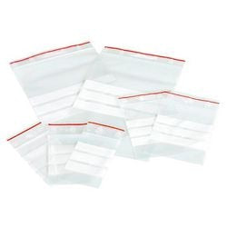 Grifftaschen beschreibbare Streifen 80 x 60 mm PP transparent