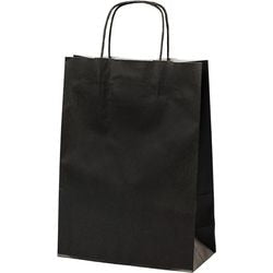 Papiertüte schwarz 8,7 l 240x110x330 mm