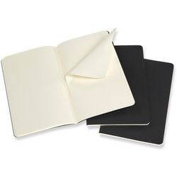 Moleskine Notizbuch L schwarz 3er Pack