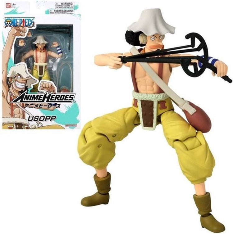 Bandai – Anime-Helden – One Piece – Anime-Helden-Figur 17 cm – Lysop – 37005