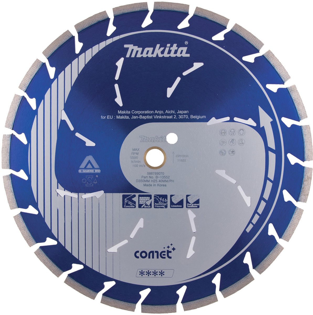 Makita Diamantscheibe 350 x 25,4 20 Comet-R – B-13552