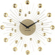 Karlsson Wanduhr Sunburst – Kristall, Gold – mittel – ø30 cm – skandinavisch