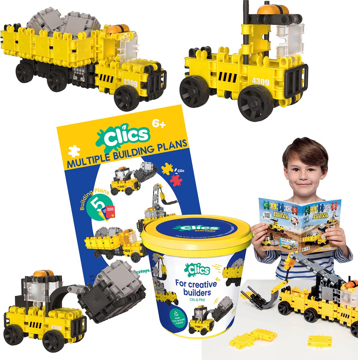 CLICS -Bausteine ​​arbeiten Fahrzeuge in Emmer