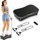 Tunturi Cardio Fit V30 Vibrationsplatte – inklusive Widerstandsbändern und Fernbedienung – Vibrationsplatte – 99 Geschwindigkeiten – 10 Programme – Vibration und Oszillation