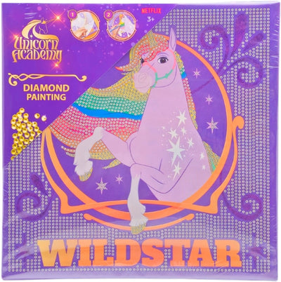 Canenco Einhorn-Akademie – Diamant-Malleinwand – 29 x 29 cm