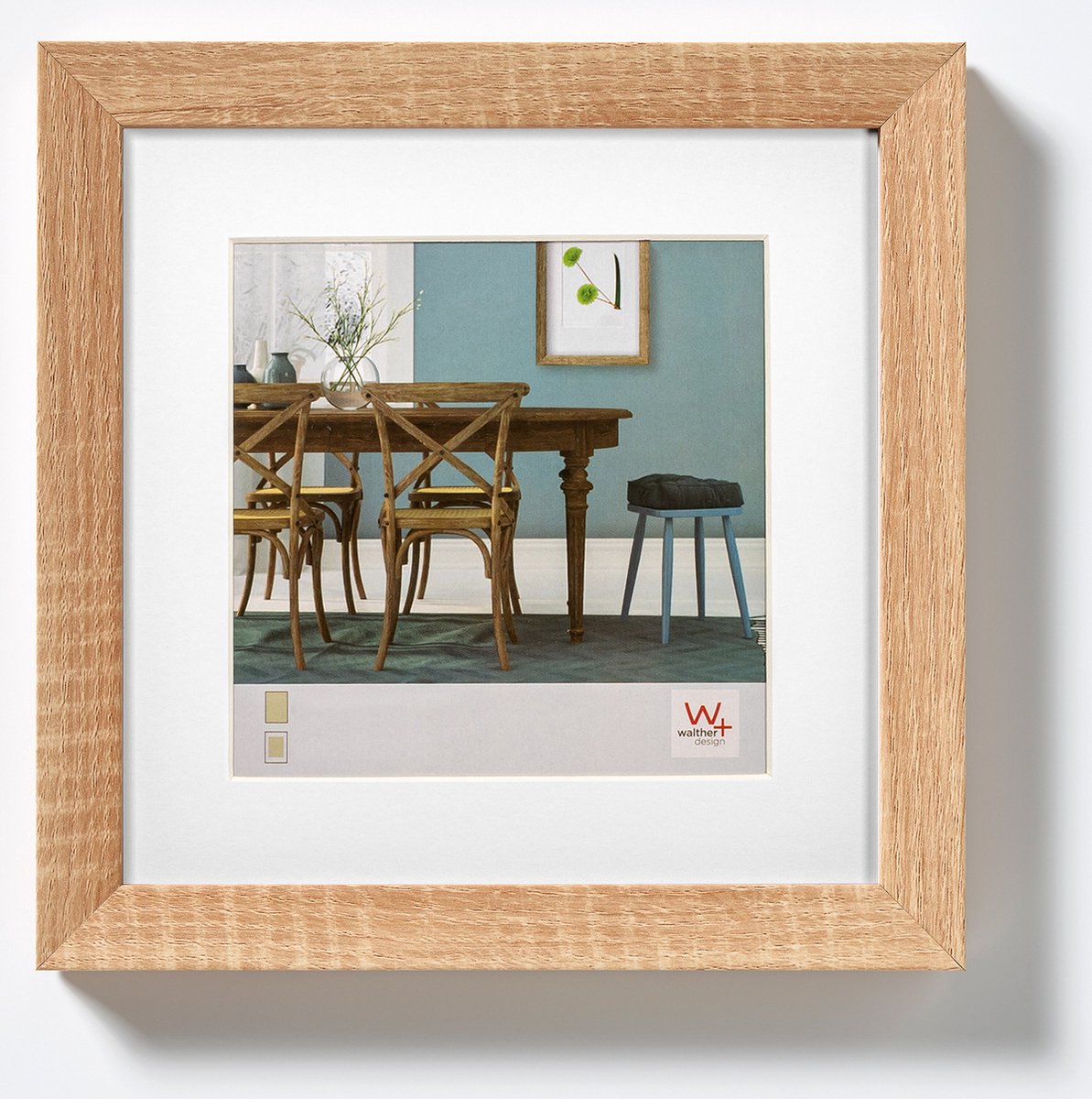 Walther Fiorito – MDF-Holzrahmen – Fotogröße 20 x 20 cm – helle Eiche