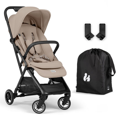 Hauck Fly n Care – superkompakter Reisebuggy für reisefreudige Eltern – Mokka