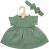 Heless Doll Kleid grün mit Rüschen, 35-45 cm