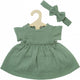 Heless Doll Kleid grün mit Rüschen, 35-45 cm