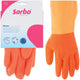 Sorbo huishoudhandschoenen strong – orange – maat s – extra lang manchet antislip
