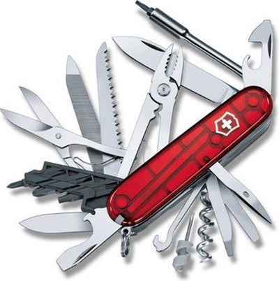 Victorinox Cyber Tool 41 Funktionen transparent rot