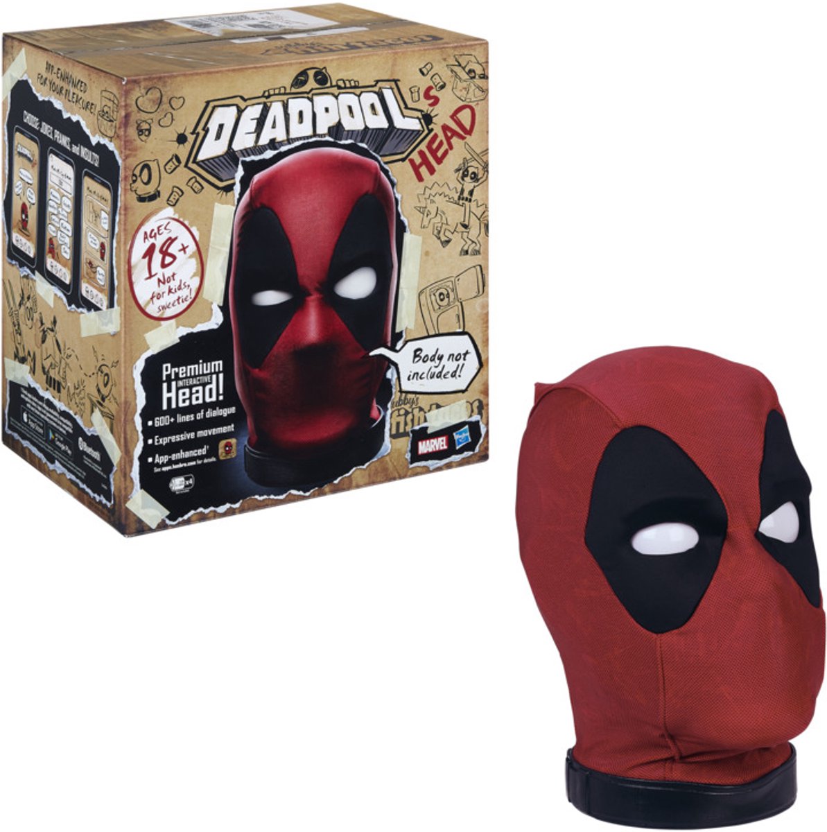 Marvel Legends Deadpool Head – interaktiver Kopf mit über 600 Sätzen