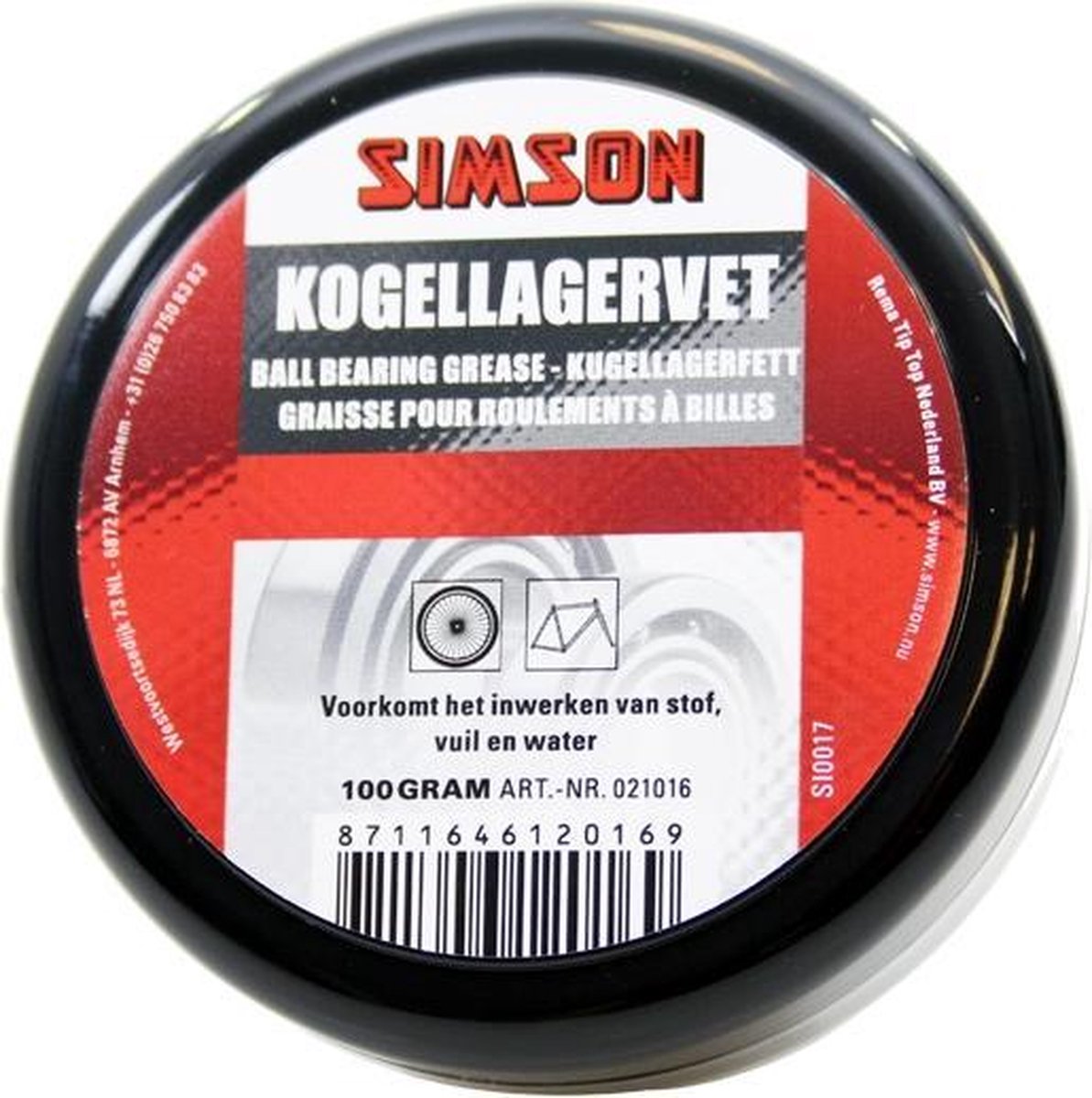 Simson Kugellagerfett schwarz