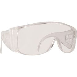 Schutzbrille Oxxa aus transparentem Kunststoff, PC (Polycarbonat).