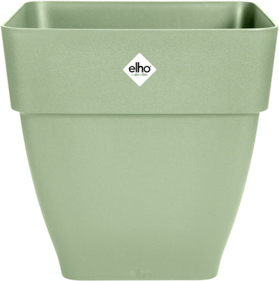 Elho Vibia Campana Square 30 – Blumentopf für den Außenbereich – ø 28,8 x H 28,2 cm – Pistaziengrün