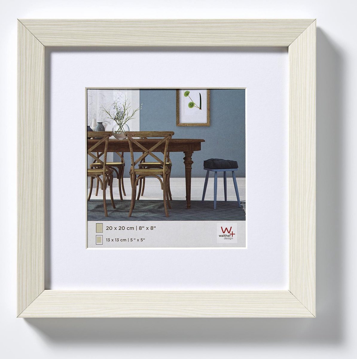 Walther Fiorito - MDF-Holzrahmen - Fotogröße 40x40 cm - Weiß