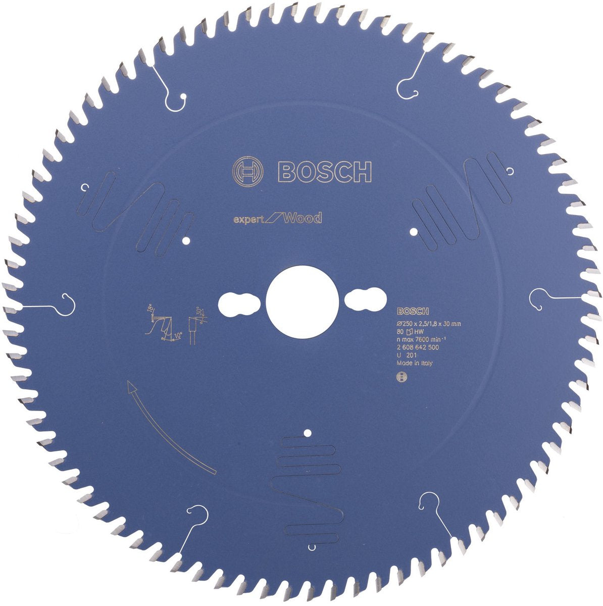 Bosch Expert Kreissägeblatt für Holz – 250 x 30 x 2,5 mm – 80 Zähne