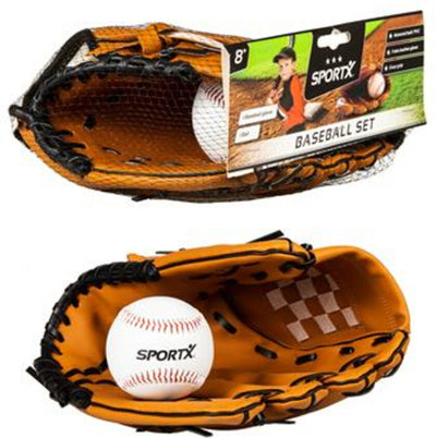 Sportx Baseballhandschuh mit Ball